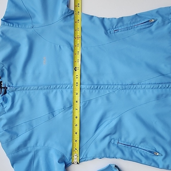FILA Women's Sky Blue Mesh Lined Lightweight Zip Up Windbreaker Jacket Size S - Picture 13 of 16